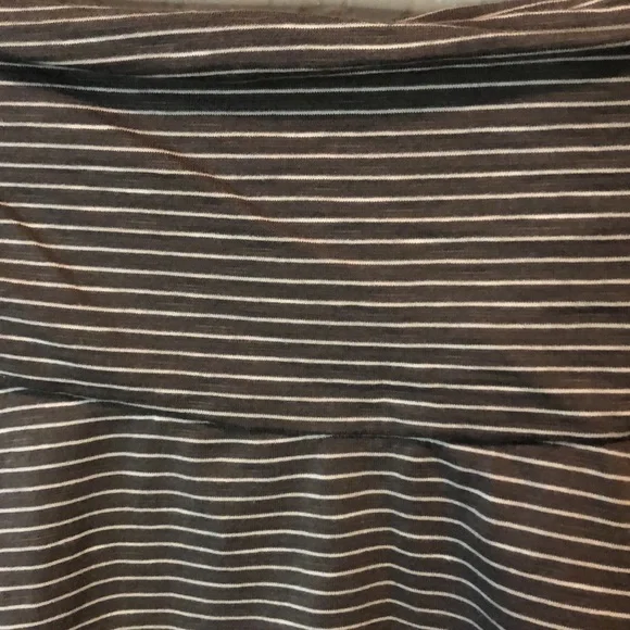 Toad & Co Chaka Skirt in Grey White Stripe Organic Cotton Tencel Size XS - Picture 3 of 9